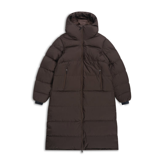 Bergans Oslo Down Long Coat Women Dark Chocolate