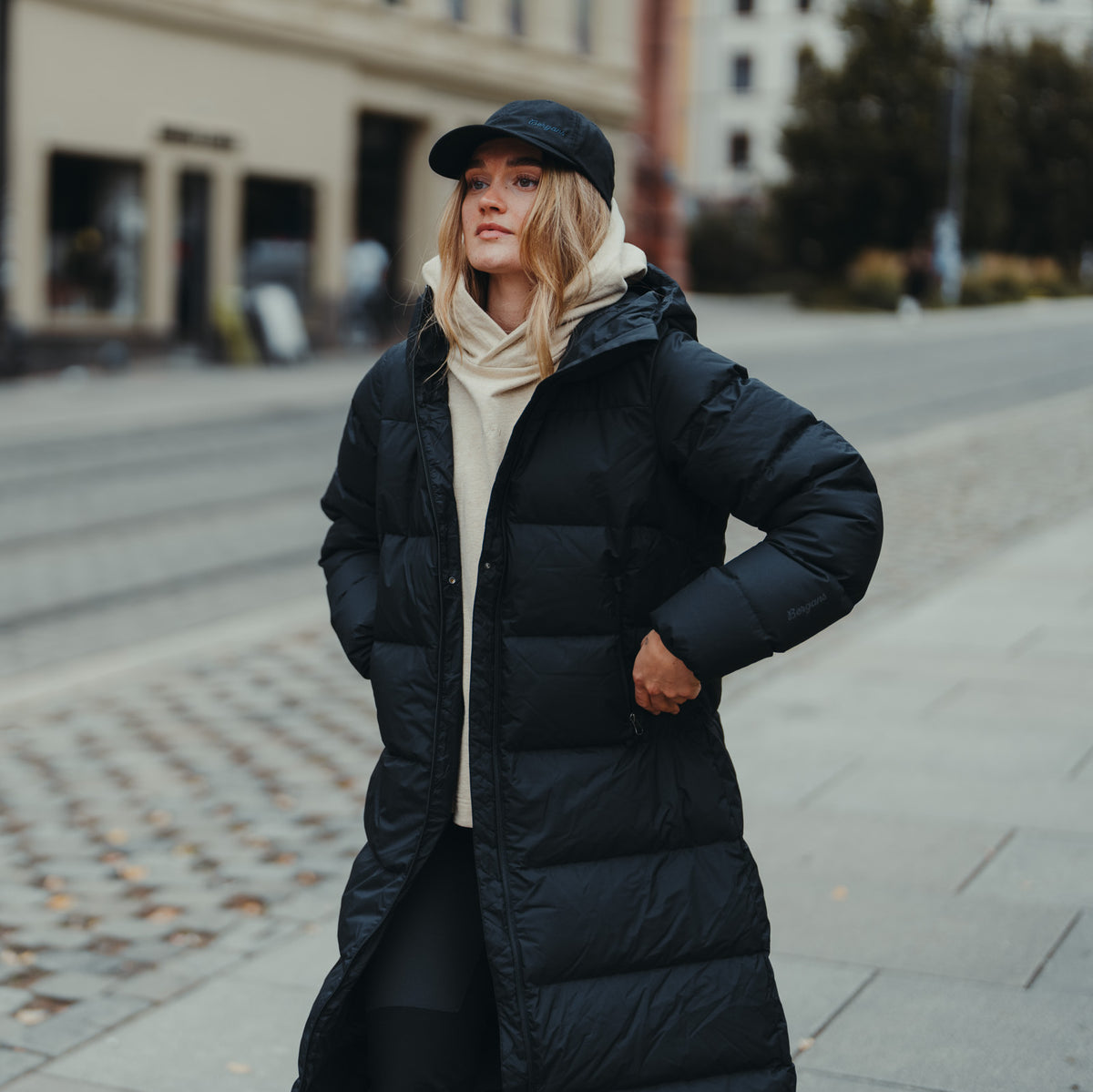Bergans Oslo Down Long Coat Women Black