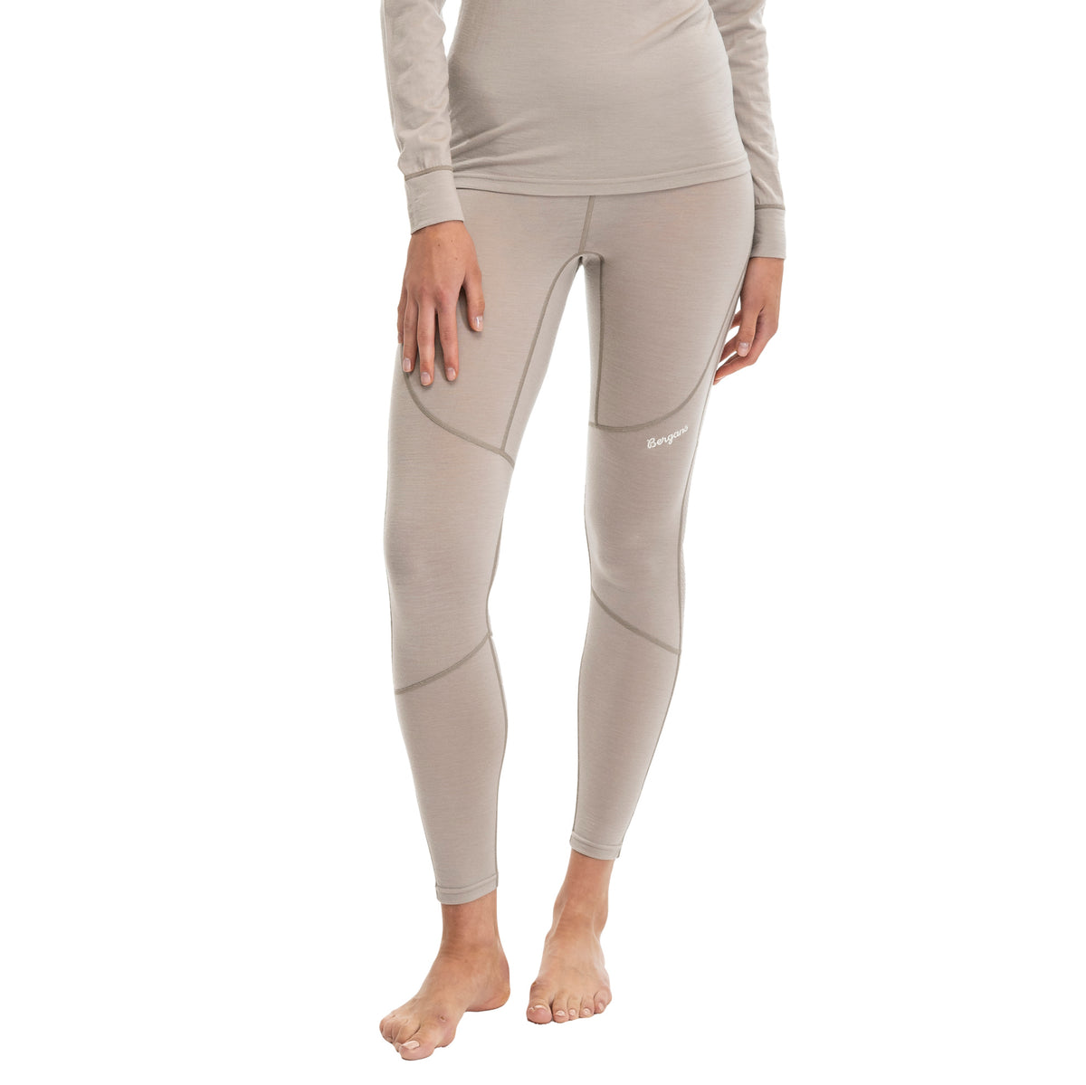 Bergans Inner:Pure Merino Tights Women Sandstone
