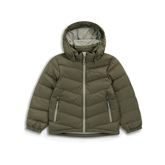 Bergans Kids Warm Down Jacket Green Mud