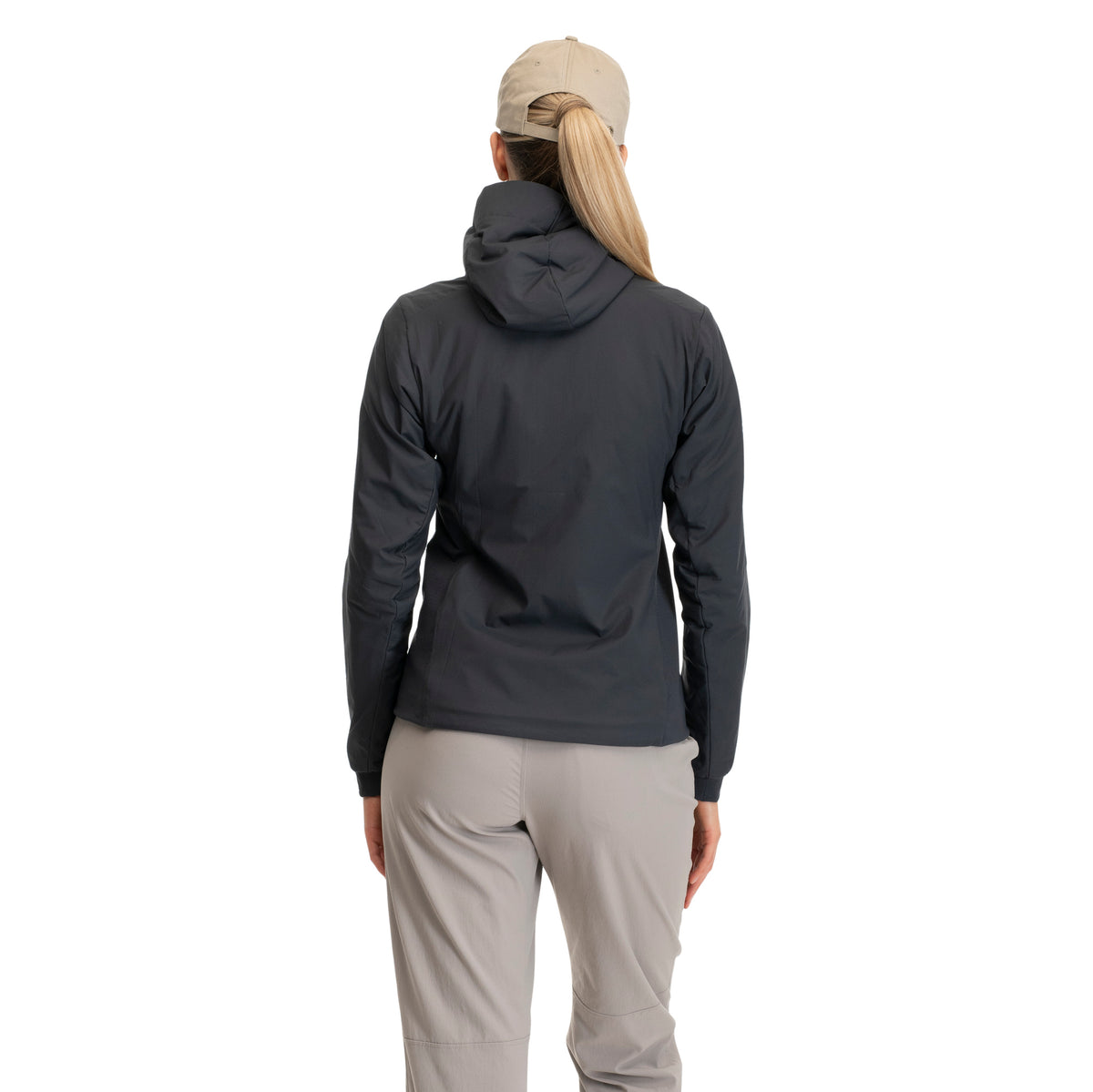 Bergans Holo Insulated Hood Jacket Women Dark Shadow Grey