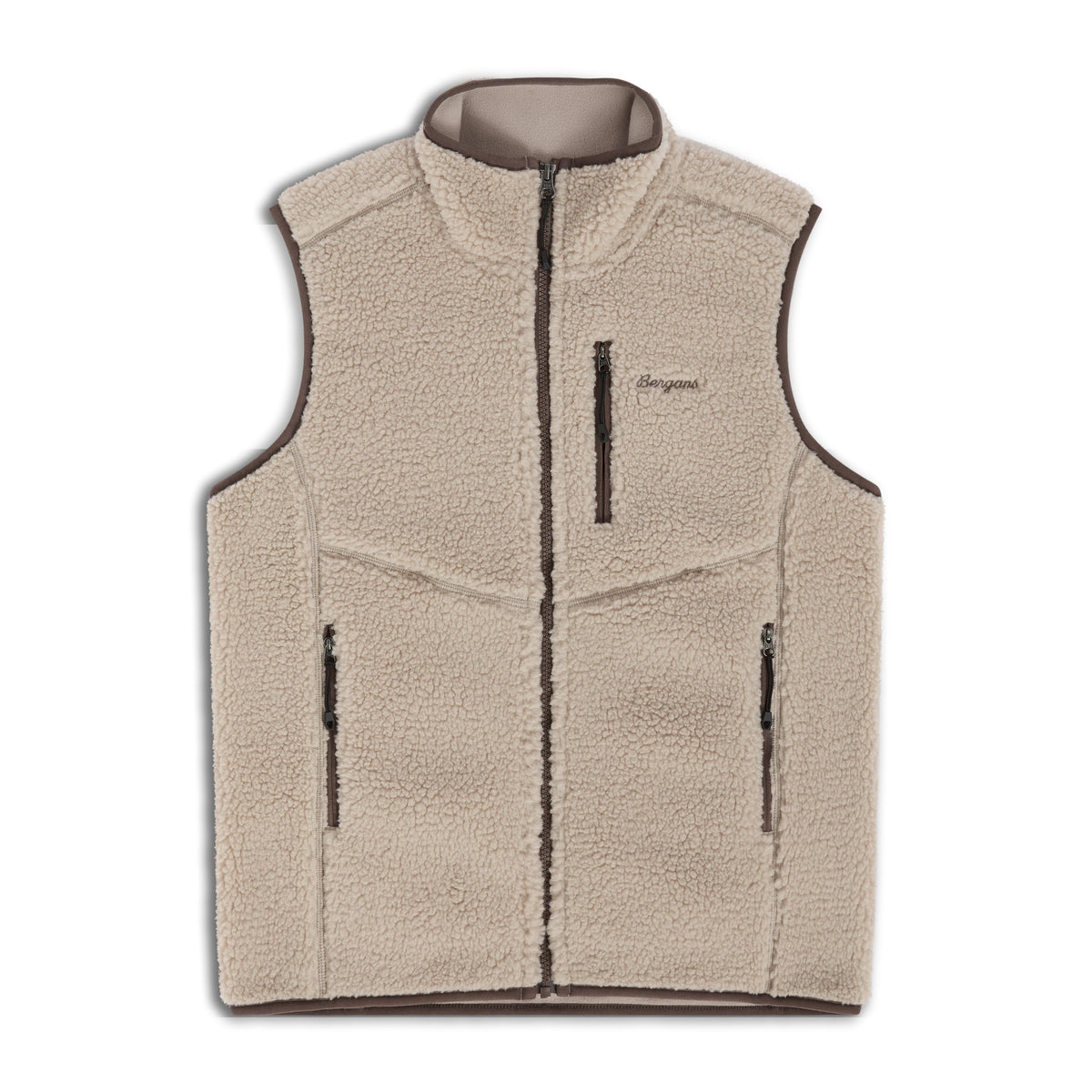 Bergans Lunnan Pile Fleece Vest Women Coastal Sand