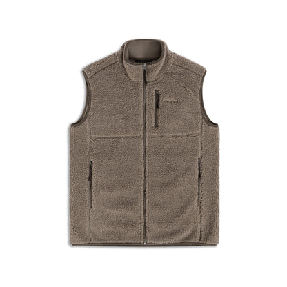 Bergans Lunnan Pile Fleece Vest Men Rock Taupe
