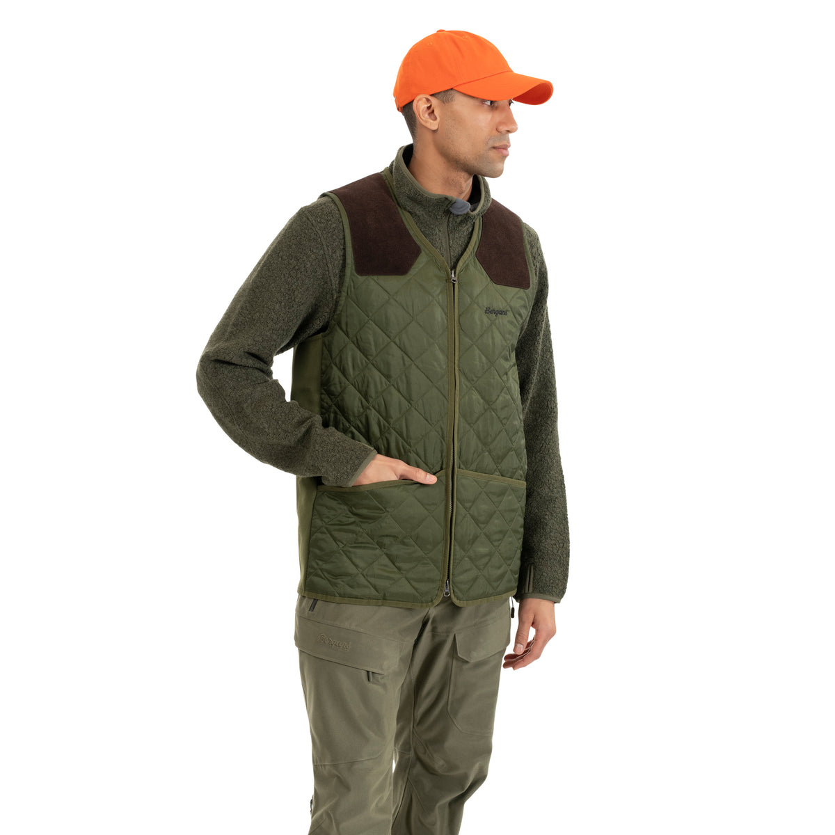 Bergans Unisex Drevsjø Insulated Vest Dark Olive Green