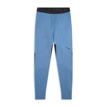 Bergans Inner:Pure Merino Tights Men Elemental Blue / Dark Shadow Grey