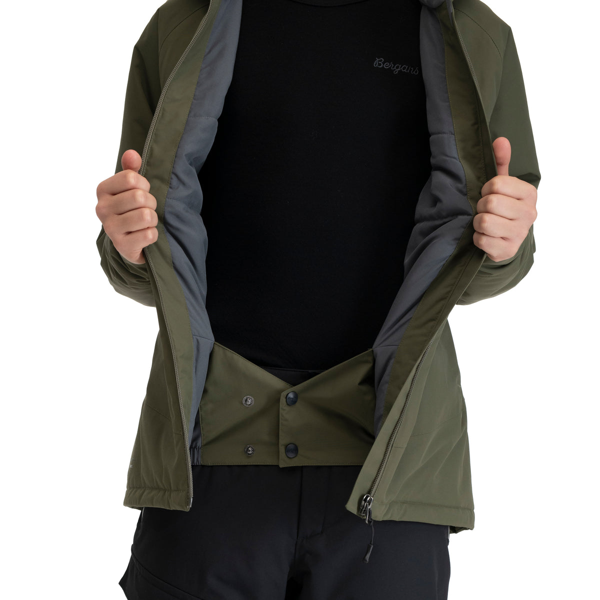 Bergans Storetind Insulated Shell Jacket Junior Pine Forest