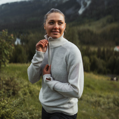 Bergans Ulriken Light Merino Jumper Women Vanilla White