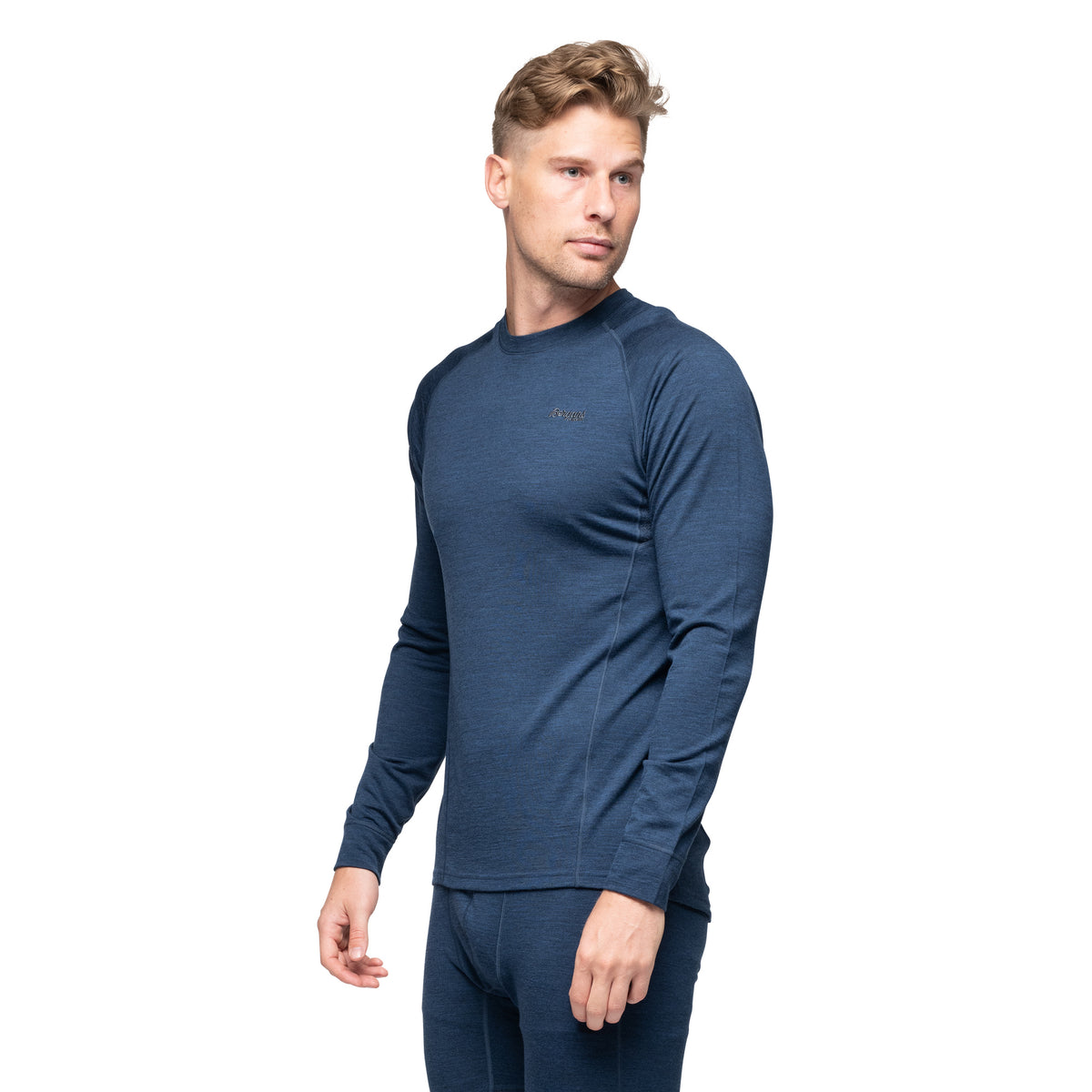 Bergans Inner:Pure Merino Long Sleeve Men Navy Blue