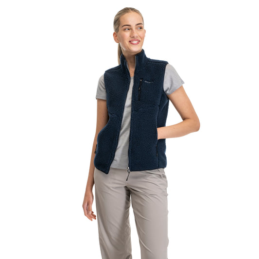 Bergans Lunnan Pile Fleece Vest Women Navy Blue