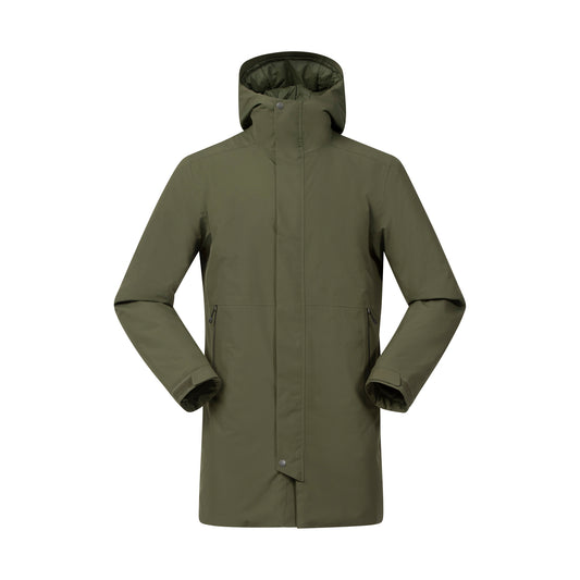 Bergans Urban Insulated Shell Coat Men Dark Green Mud