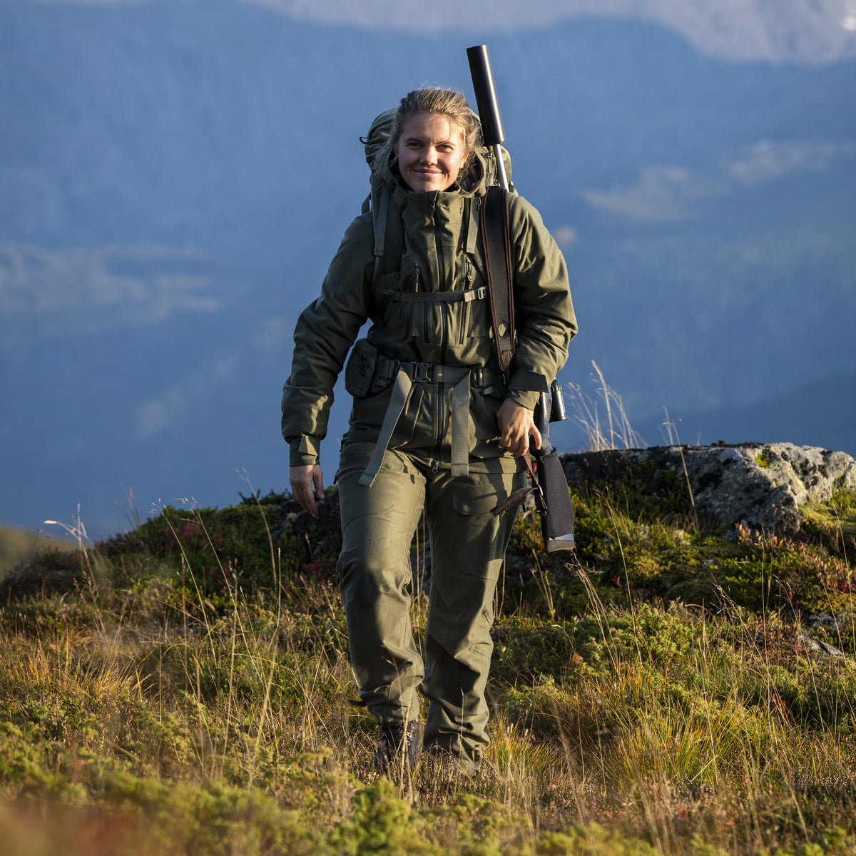 Bergans Hogna 3L Pants Unisex Green Mud