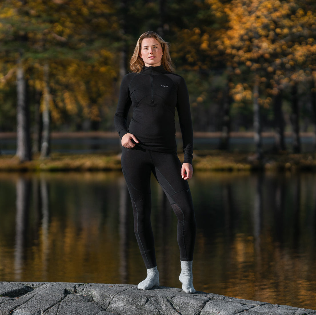 Bergans Inner:Pure Merino Tights Women Black