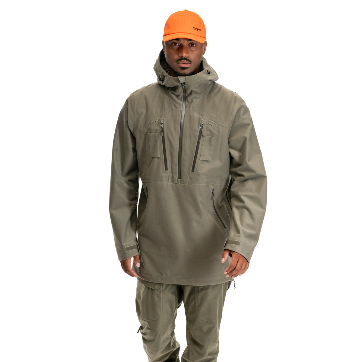 Bergans Hogna 3L Anorak Unisex Green Mud