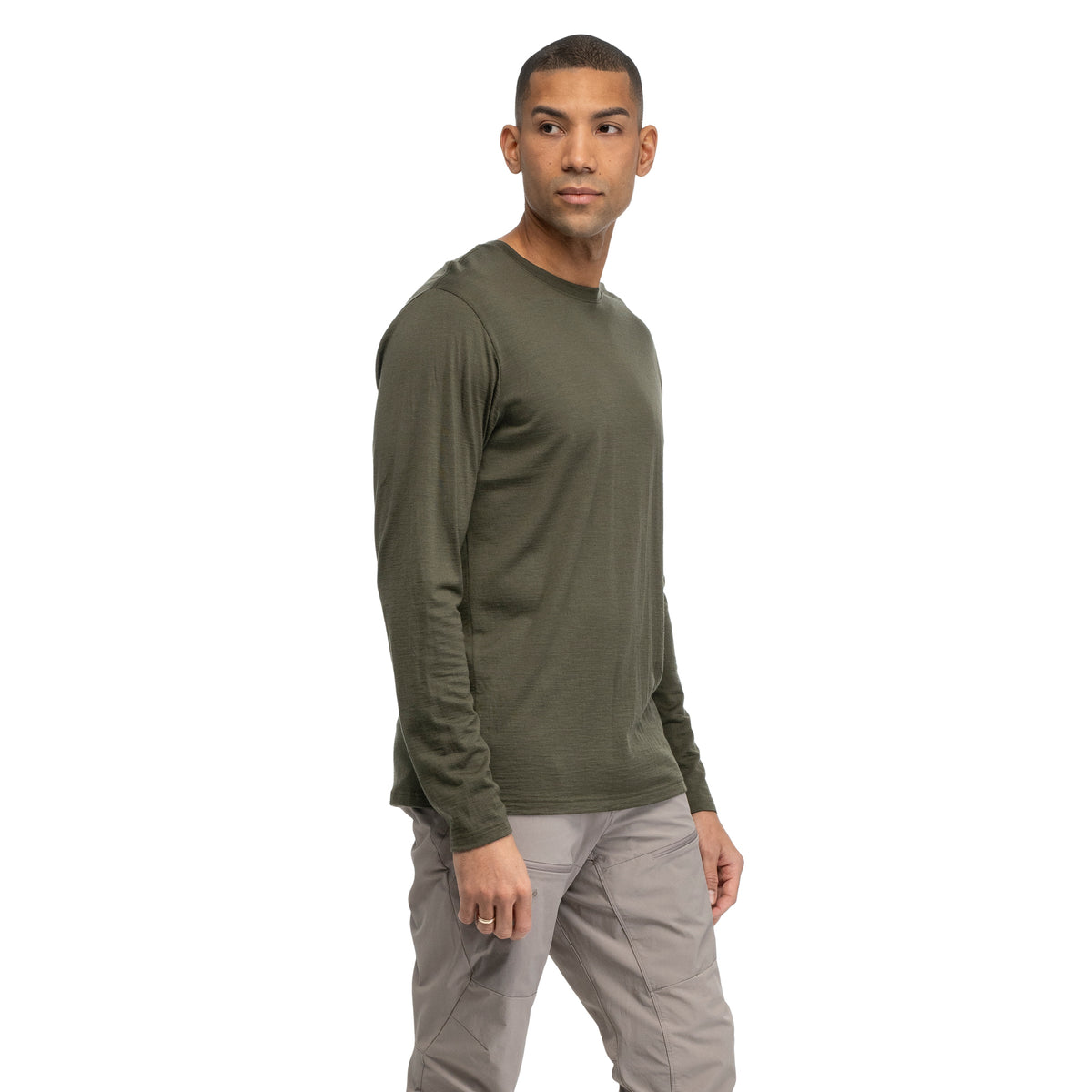 Bergans Merino Long Sleeve Men Pine Forest