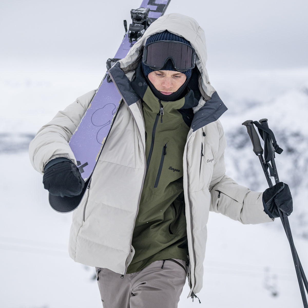 Bergans Oppdal Down Jacket Men Bone White