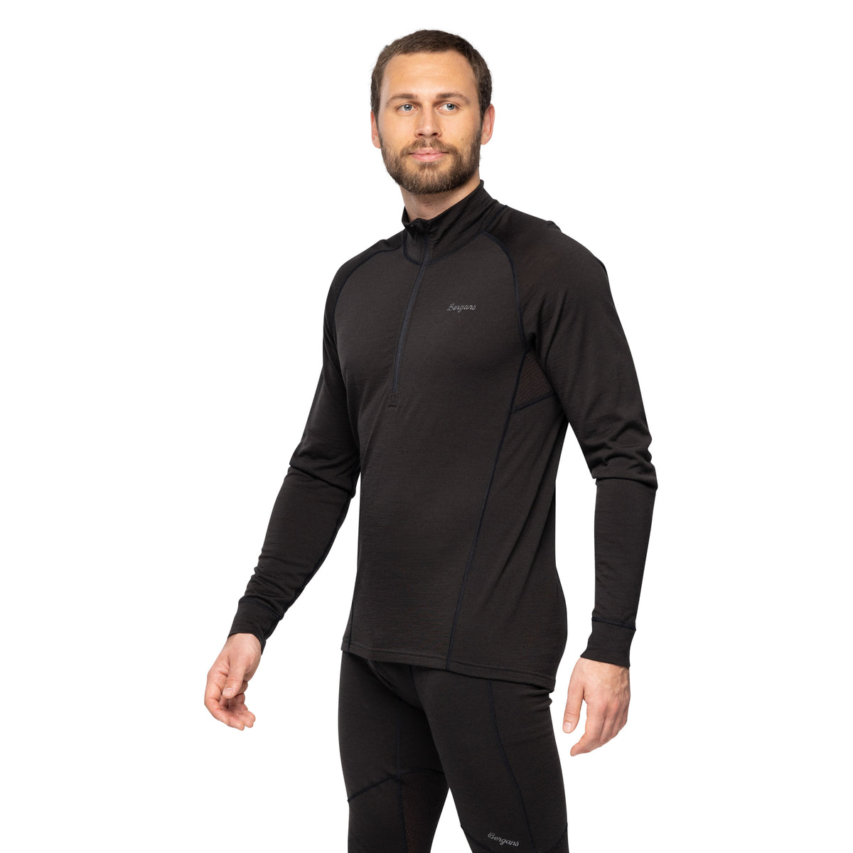 Bergans Inner:Pure Merino Half Zip Men Black