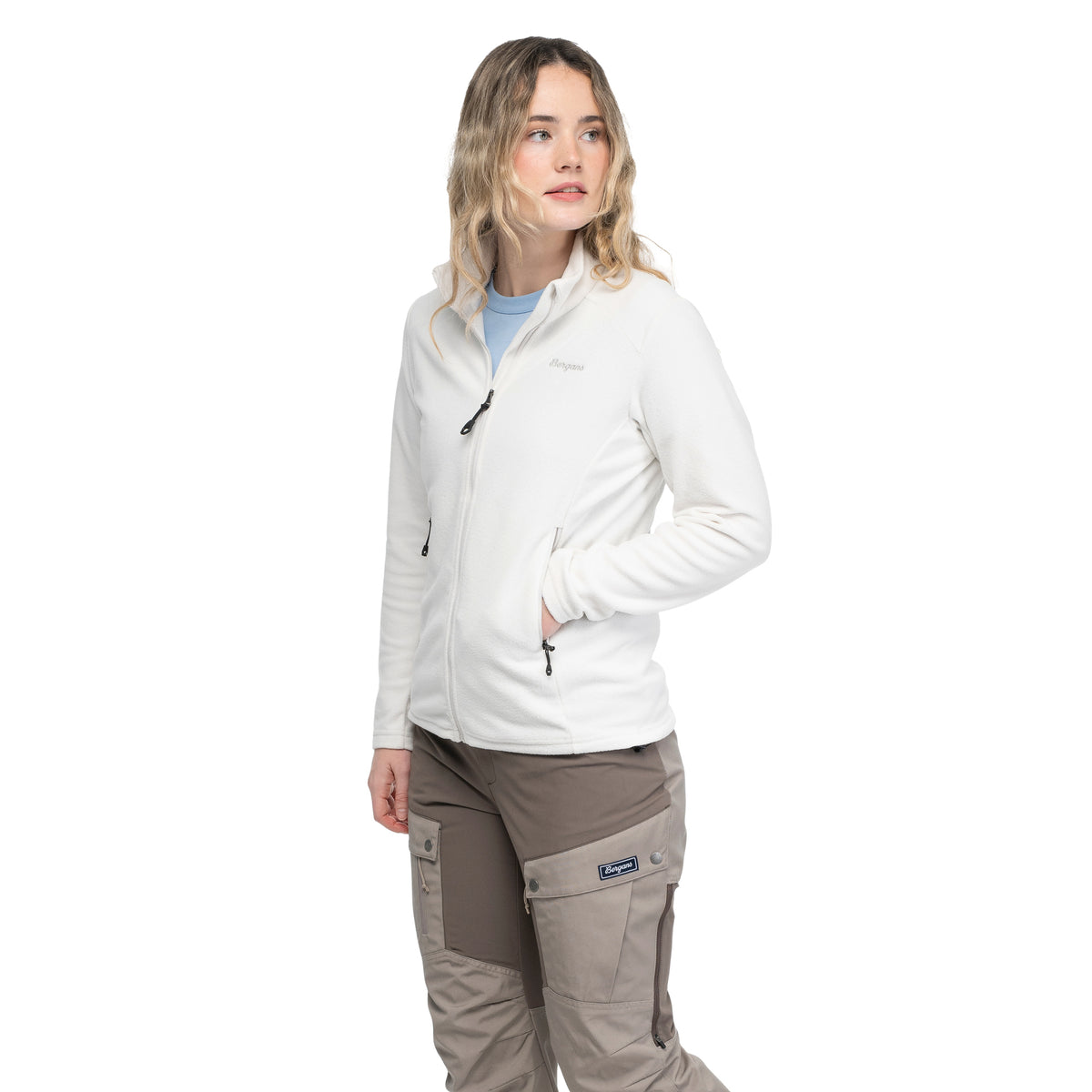 Bergans Finnsnes Fleece Jacket Women Arctic White