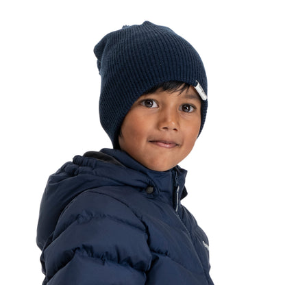 Bergans Storetind Wool Pom Beanie Junior Navy Blue