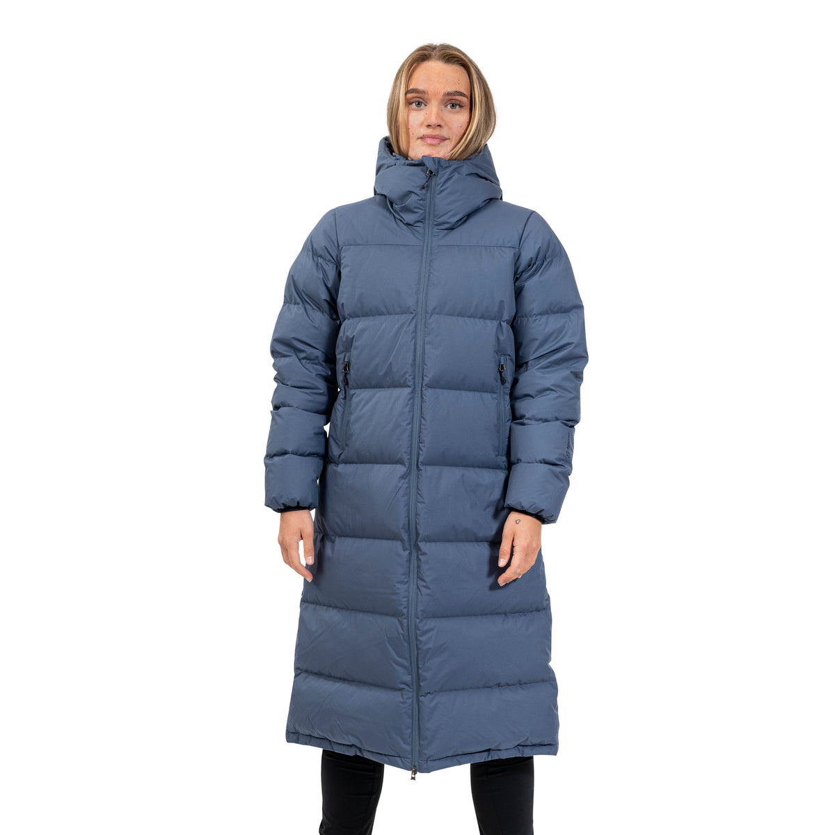 Bergans Oslo Down Long Coat Women Granite Blue