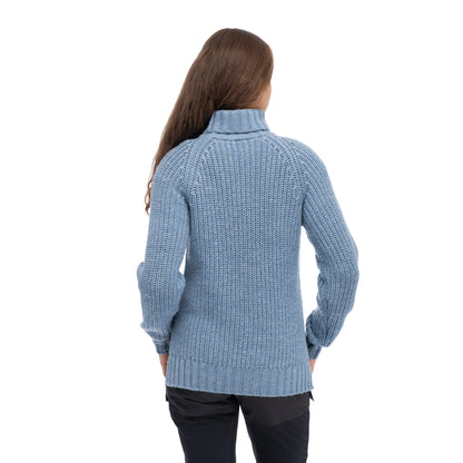 Bergans Nordmarka Merino High Neck Jumper Women Husky Blue