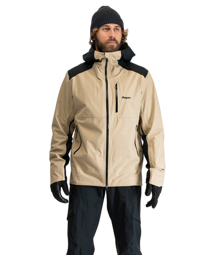 Bergans Oppdal 3L Shell Jacket Men Sandstone Black