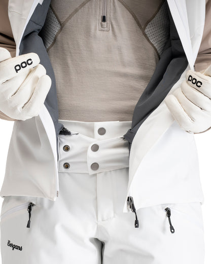 Bergans Oppdal Insulated Shell Jacket Women Arctic White/Sandstone