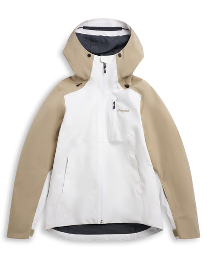 Bergans Oppdal Insulated Shell Jacket Women Arctic White/Sandstone