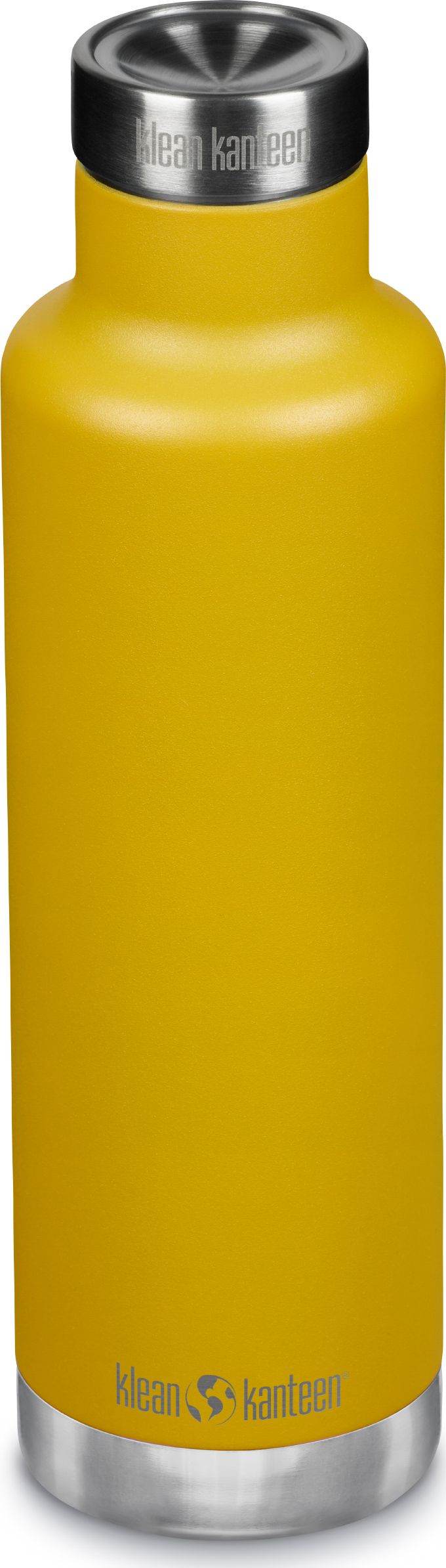 Klean Kanteen Isolerad Classic 750ml med Pour Through Kork Vattenflaska Marigold - NatureLife