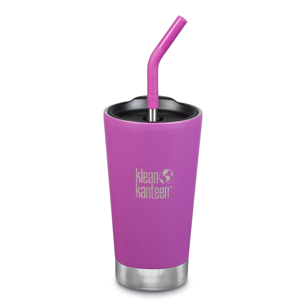 Klean Kanteen Isolerad Tumbler 473ml Med Sugrör Ljusrosa - NatureLife