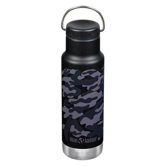 Klean Kanteen Isolerad Classic 355ML/592ML Vattenflaska/Termos Black Camo - NatureLife