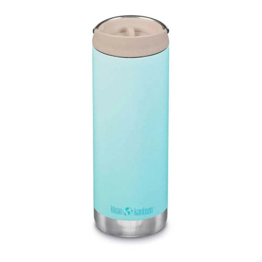 Klean Kanteen TKWide Isolerad 355ML/592ML (Café Cap) Vattenflaska Blue Tint - NatureLife