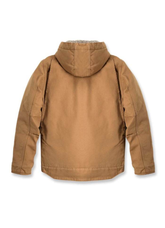 Carhartt Washed Duck Sherpa Lined Jacket Brown - NatureLife