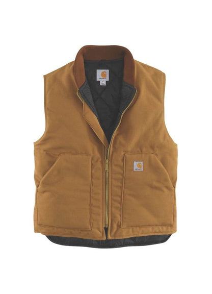 Carhartt Insulated Rib Collar Vest Brown - NatureLife