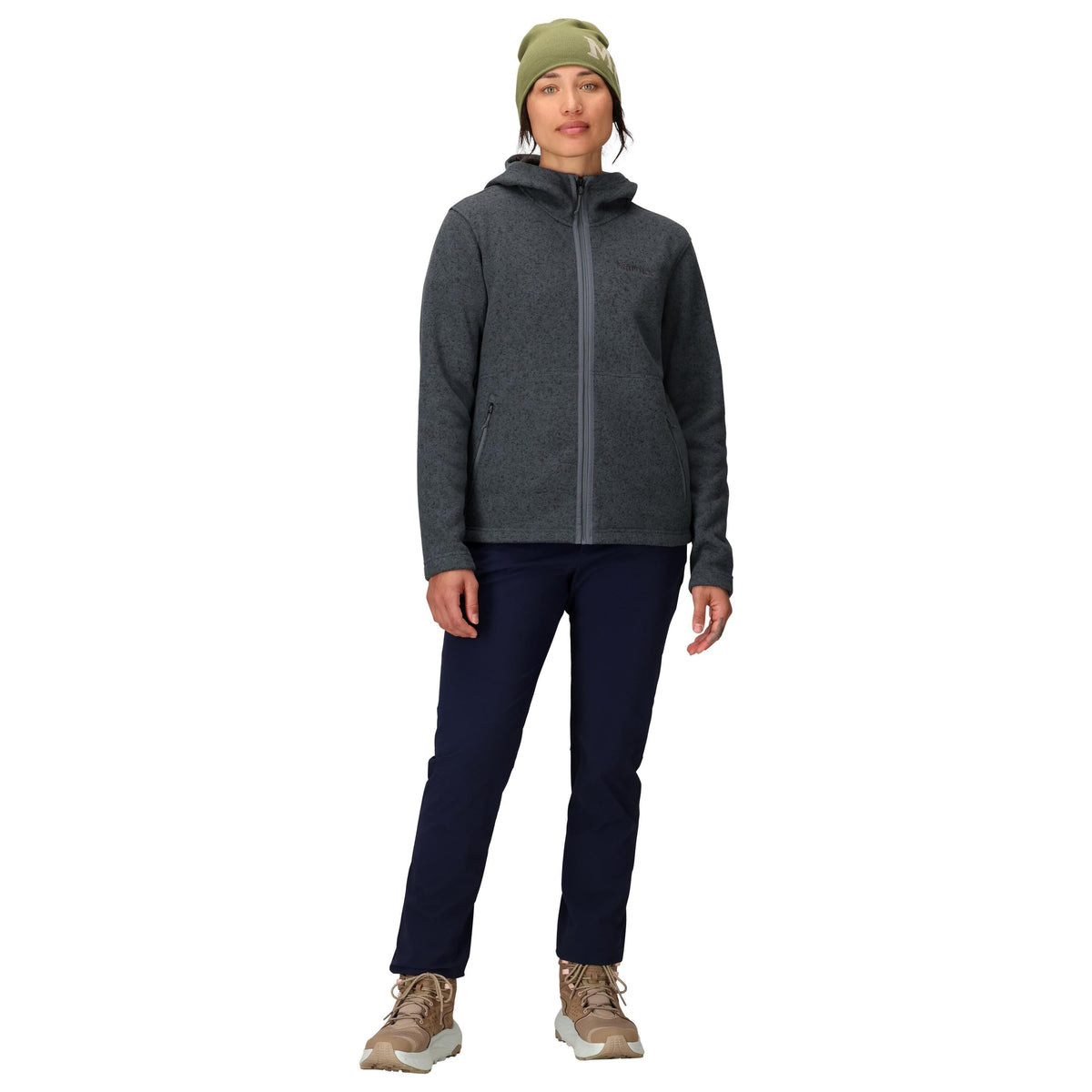 Marmot Wm's Drop Line Full Zip Hoody Steel Onyx Heather