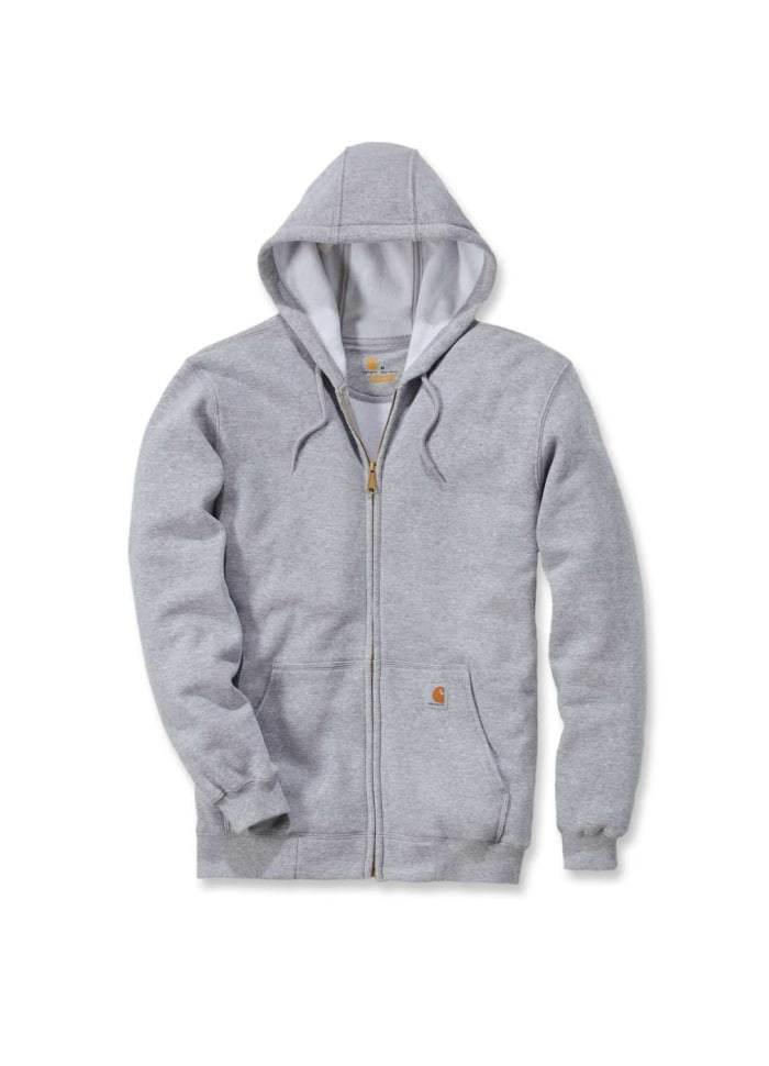 Carhartt Sweatshirt Zip Hooded Heather Gray - NatureLife