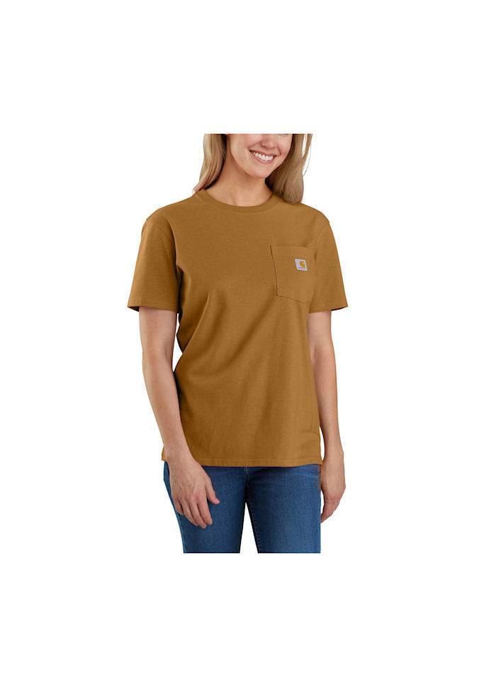 Carhartt Workwear Pocket S/S T-Shirt Brown - NatureLife
