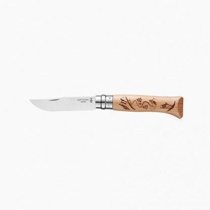 Opinel N08 Engraved Sport Skiing Beech - NatureLife