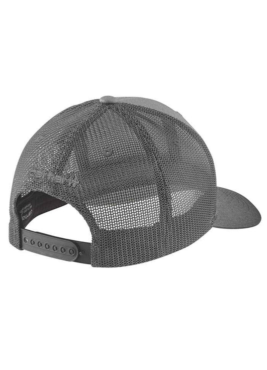 Carhartt Twill Mesh-Back Logo Patch Cap Asphalt - NatureLife