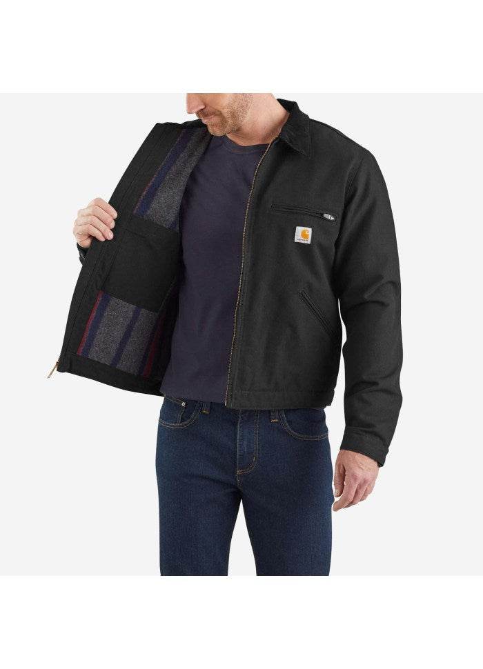 Carhartt Duck Detroit Jacket Black - NatureLife