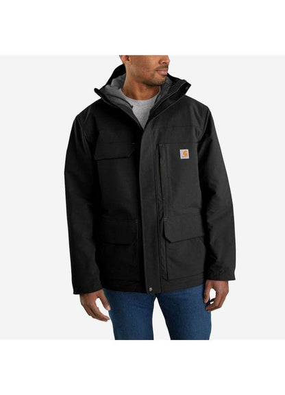 Carhartt Super Dux Bonded Chore Coat Black - NatureLife