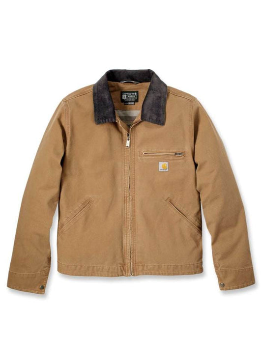Carhartt Relaxed Fit Duck Detroit Jacket Brown - NatureLife
