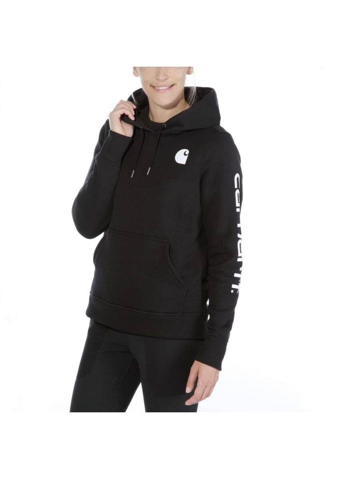 Carhartt Logo Sleeve Graphic Sweatshirt Black - NatureLife