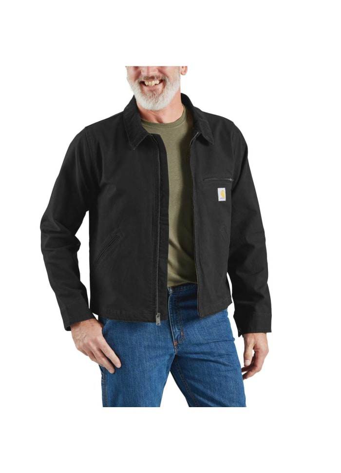 Carhartt Relaxed Fit Duck Detroit Jacket Black - NatureLife