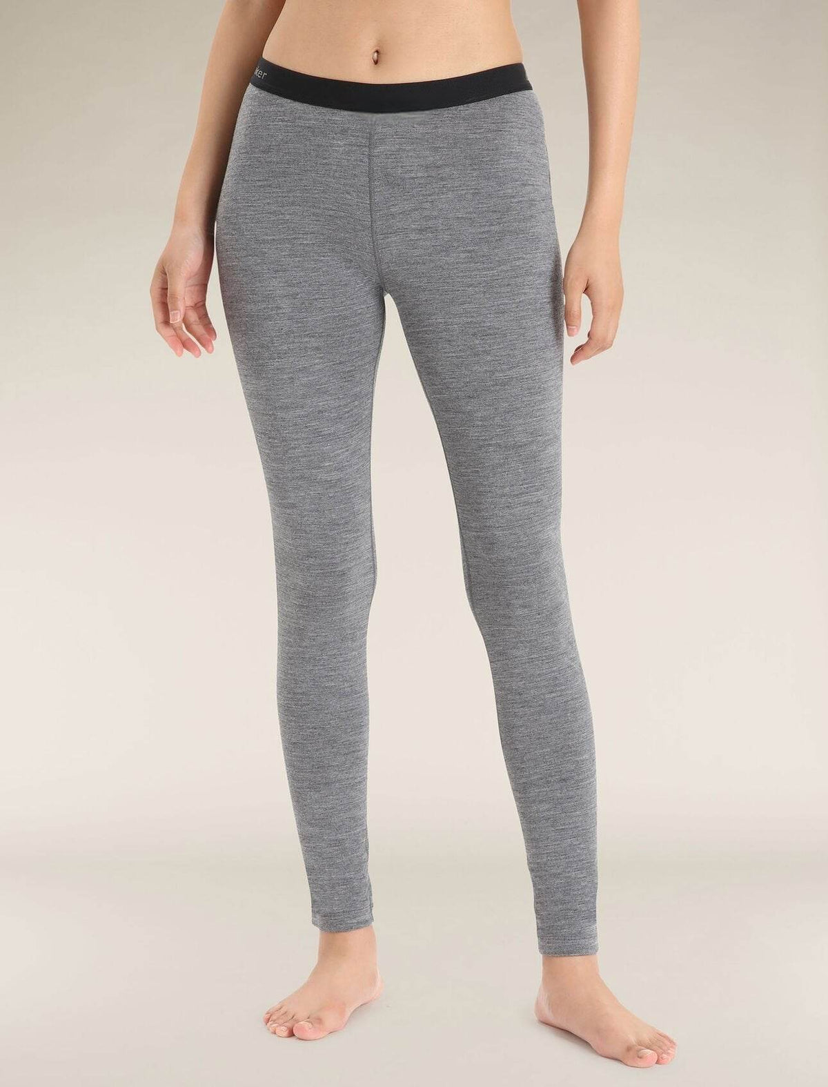 Icebreaker 200 Oasis Termiska Leggings I Merino Gritstone Heather - NatureLife