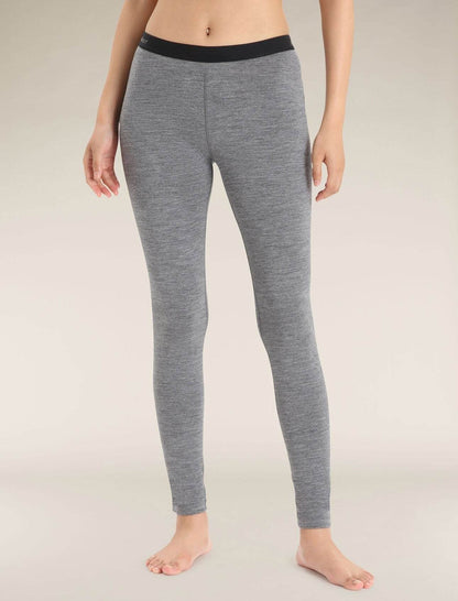 Icebreaker 200 Oasis Termiska Leggings I Merino Gritstone Heather - NatureLife