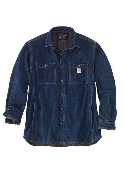 Carhartt Denim Fleece Lined Snap Front Shirt - NatureLife